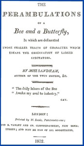 Cover of The Perambulations of a Bee and ...