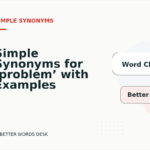 Simple Synonyms for ‘problem’ with Examples