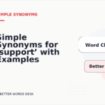 Simple Synonyms for ‘support’ with Examples