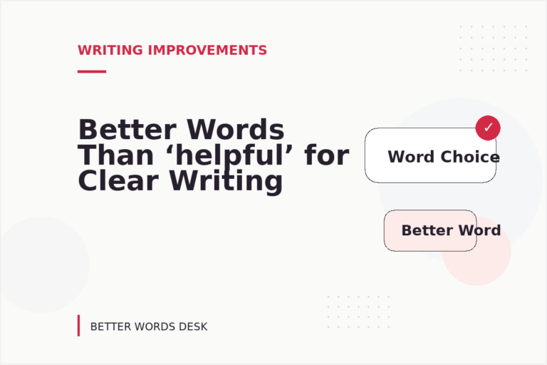 Better Words Than ‘helpful’ for Clear Writing Better Words Than ‘helpful’ for Clear Writing
