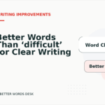 Better Words Than ‘difficult’ for Clear Writing