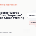 Better Words Than ‘improve’ for Clear Writing