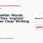 Better Words Than ‘explain’ for Clear Writing