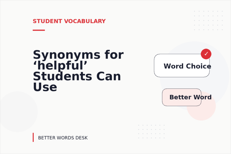 Synonyms for ‘helpful’ Students Can Use Synonyms for ‘helpful’ Students Can Use