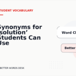 Synonyms for ‘solution’ Students Can Use