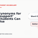 Synonyms for ‘support’ Students Can Use