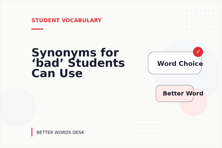 Synonyms for ‘bad’ Students Can Use Synonyms for ‘bad’ Students Can Use
