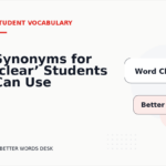 Synonyms for ‘clear’ Students Can Use